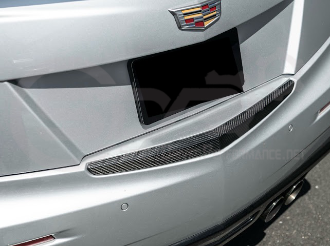 2013-2018 CADILLAC ATS / ATS-V SEDAN | FACTORY STYLE CARBON FIBER REAR TRUNK DECKLID APPLIQUÉ INSERT TRIM REPLACEMENT